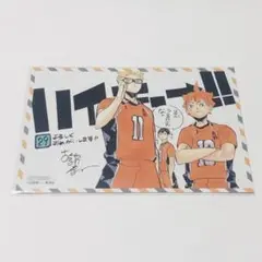 ハイキュー　29巻　特典　イラストカード