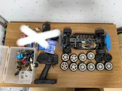 値下げ中、タミヤ M05PROブルーメッキバージョン新古品オプション