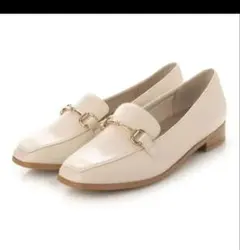 ランダ　晴雨兼用 ソフト ベーシックビットローファー （IVORY）