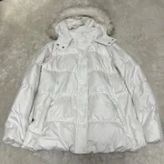 UNIQLO プレミアムダウンキルトハーフジャケット ホワイト Lサイズ 