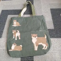 柴犬イラスト トートバッグ キャンバス