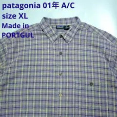 890様専用パタゴニア A/Cシャツ XL オンブレー 01年 ポルトガル製