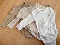 H&M オーガニックコットンロンパース 3枚セット