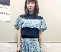LE CIEL BLEUル　シェルブルー カットソー　半袖　小花柄のサムネイル