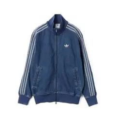 ジャケット・アウター adidas DENIM FIREBIRD TRACKTOP Adidas Denim Firebird Track Top Medium Blue Denim – Xtreme