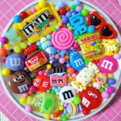 A988-デコパーツ　まとめ売り　mチョコ　お菓子系