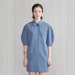 ＜H＞POLYESTER TWILL MINI DRESS/ワンピース　ブルー系のサムネイル