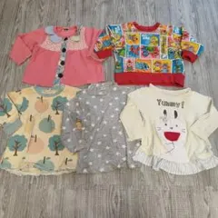【タイムセール】ベビー服 長袖Tシャツ5点セット