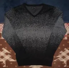 in the attic homme グラデーション Vネックニット L