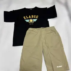 xlarge 130 半袖tシャツ　ハーフパンツ 美品