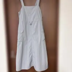 GUブルーグレー サロペット 調整可能ストラップ