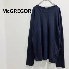 McGREGOR/マックレガー 長袖カットソー ネイビー 綿100% 日本製 Mのサムネイル