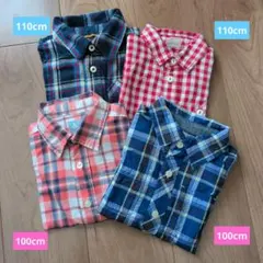 【babyGap Breeze等】 チェック柄 長袖シャツ まとめ売り