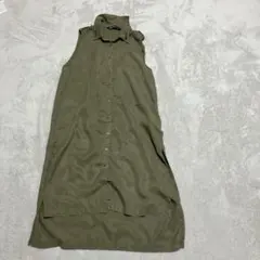 ZARA BASIC ノースリーブシャツワンピースのサムネイル