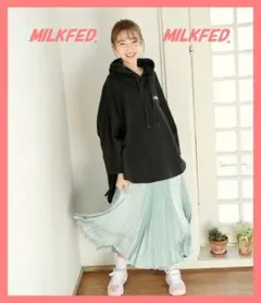 ☆ミルクフェド☆超美品☆完売シャイニープリーツフレアロングスカート☆