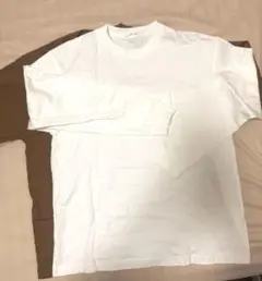 GU ヘビーウェイトクルーネックT 長袖　2枚 白とキャメル