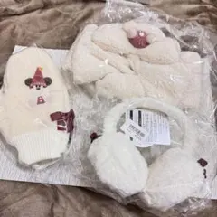 ディズニー クリスマス リルリンリン マフラー ミトン イヤーマフ