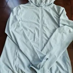 UNIQLO AIRism フード付きパーカー L ライトブルー