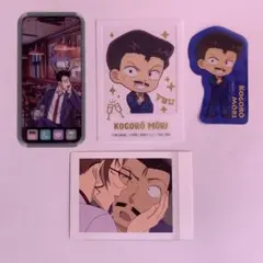 名探偵コナン 毛利小五郎 cheese付録 ぱしゃこれ クリアカード ステッカー