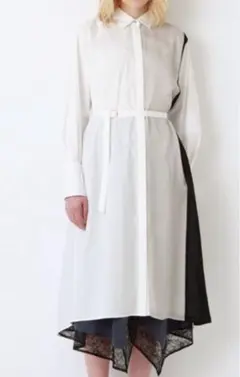 LOVELESS カラーブロック オーバー シャツドレス