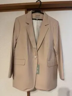 H&M テーラードジャケット ベージュ US L