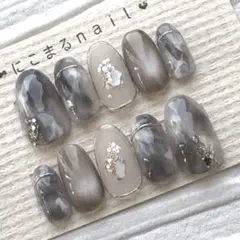 メルカリ便 ネイルチップ 現品 ニュアンス マグネットネイル ミラーNO.207