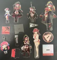 宝鐘マリン　アクリルスタンドとキーホルダーセット　7点