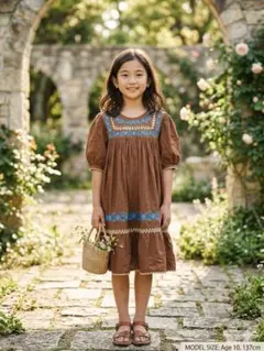 apolina 25ss ワンピース 3-5y Apolina 刺繍入り長袖ワンピース 3-5y - メルカリ