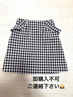 evelyn ギンガムチェック ミニ スカート エブリン スカート チェック柄