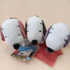 スヌーピー ぬいぐるみキーホルダー 3点セット ジャンク　SNOOPY