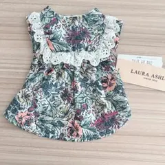 LAURAASHLEY ショルダーコットンフリルワンピース　XSのサムネイル