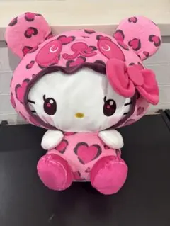 ハローキティ　レディなヒョウ柄BIGぬいぐるみ　タグなし　新品