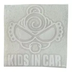 新品ヒスミニKIDS IN CAR ステッカーホワイト車用品キッズ子供