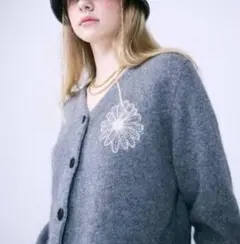 最初で最後のお値下げ★Mardi Mercremi_長袖カーディガン(free) CASHMERE BLENDED CARDIGAN ROUND NECK（カーディガン/ボレロ）｜Mardi