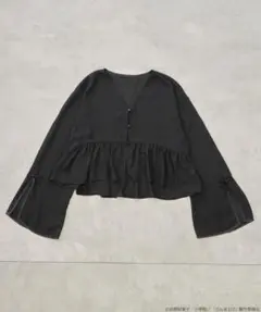 らんま1/2 チャイナ ブラウス ブラック アースミュージックアンドエコロジー