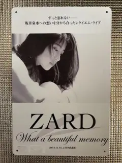 新品　ZARD オマージュブリキ看板　⑥