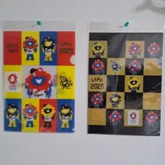 ミャクミャク阪神タイガースコラボクリアファイル２枚セット