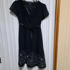 レディース　Ｌ　ブラック　ワンピース　フォーマル