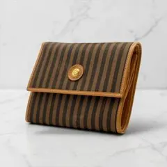 美品✨Fendi Pecan Folding Wallet Vintage