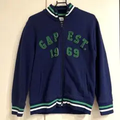 GAP ジップアップジャケット・スウェットジャケット 140cm ネイビー