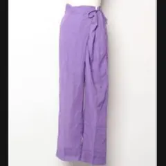 美品　little $uzie リトルスージー　ラップパンツ　調節可能　パープルのサムネイル