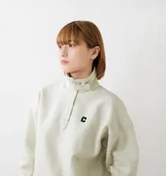 U197 Lサイズ　チャンピオン　リバースウィーブ ハーフスナップ スウェット