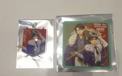 進撃の巨人　エスクリ　特典　チャーム（エレン）　コースター（エレン　リヴァイ）