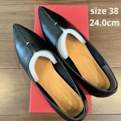 オリエンタルトラフィック　フレアヒールポインテッドトゥパンプス