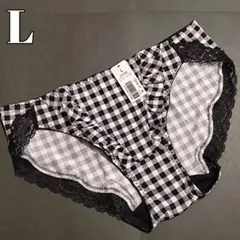 エメフィール Lサイズ フリル プレーンショーツ ギンガムチェックのサムネイル