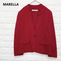 マレーラ イタリア製 ノーカラージャケット ジャガード 花柄 シルク混P1940のサムネイル