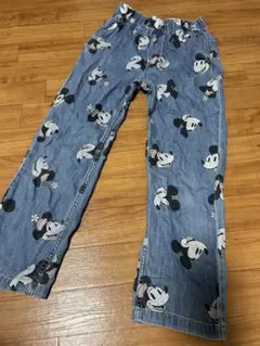 H &M ディズニー　デニム　ミッキー　パンツ