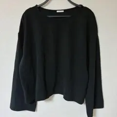 GU ジーユー　ワイドスリーブT 長袖　ブラック　黒　レディース　3XL