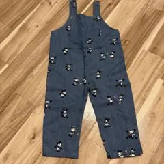 ミッキーマウス柄デニムサロペット 90cm