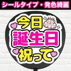 誕生日祝って　配色① うちわ　文字　ファンサ 文字
